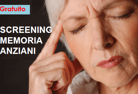 screening memoria anziani